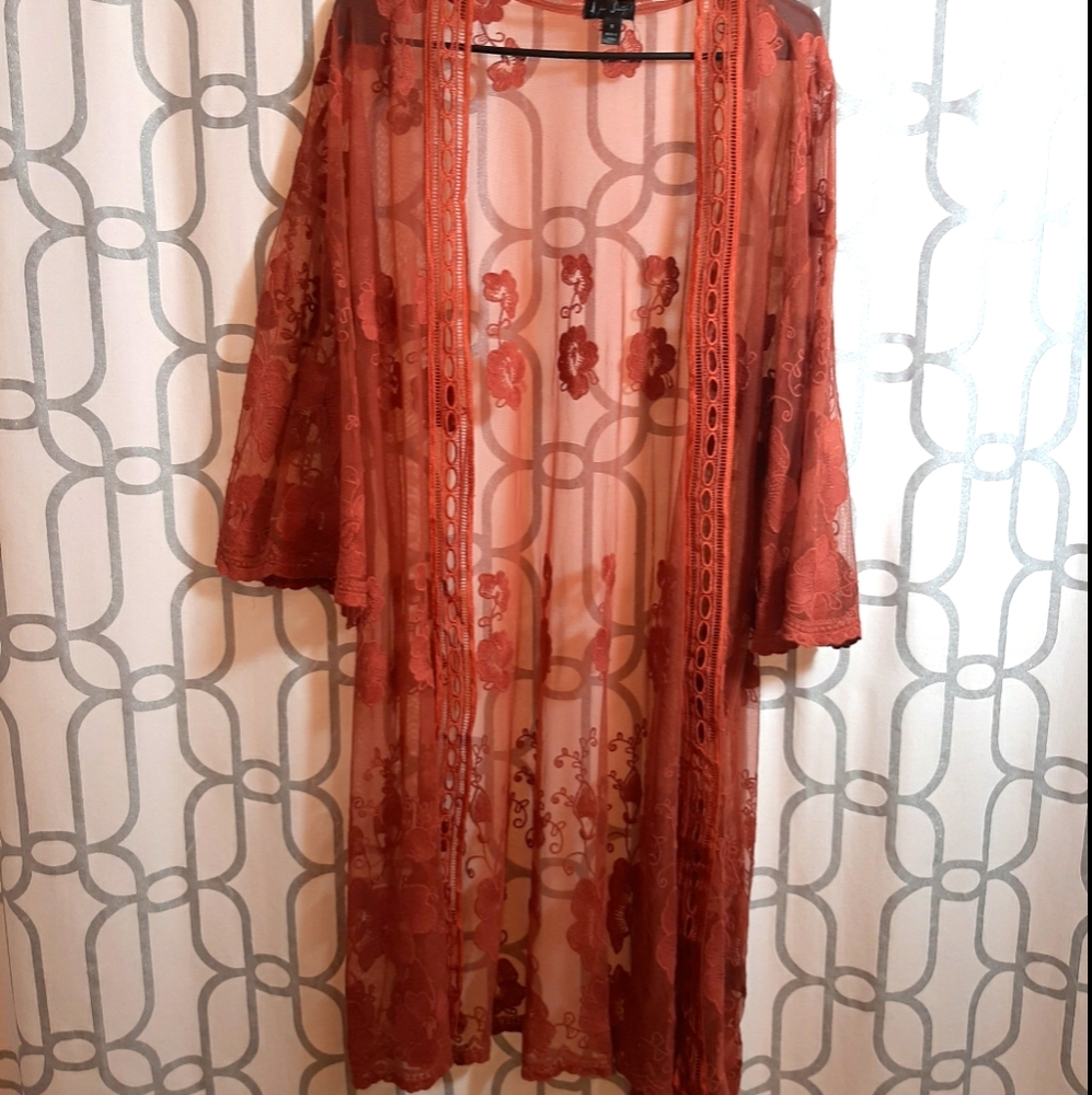 J for Justify Coral Cardigan Size Small - Picture 1 of 5
